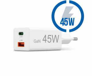 HAMA Rýchlonabíjačka, USB-C/A PD/QC 45W