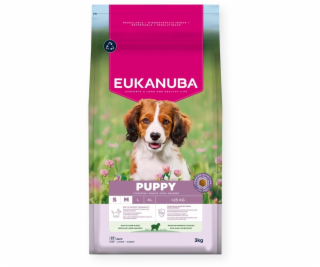 EUKANUBA Puppy&Junior Small/Medium Lamb & Rice 3kg