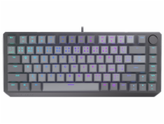 Endorfy mechanická klávesnice Thock V2 75% / drátová / ARGB /  red sw. / USB / zmenšená / CZ/SK layout