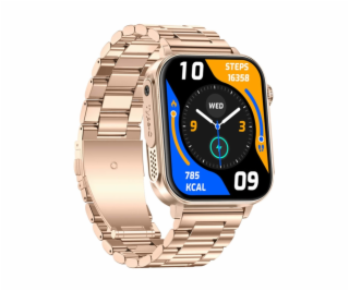 Chytré hodinky Colmi P80 (ocelově zlaté)