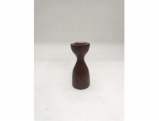 Svícen Domoletti, dřevěný, 11 cm, hnědý
