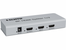 PremiumCord HDMI 2.1 splitter 1-2 porty, 8K@60Hz, 4K@120Hz, 1080p, HDR