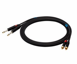 SSQ RCAJM1 SS-1427 Kabel 2x RCA - 2x Jack Mono 6,3 mm 1 m...