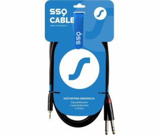 SSQ MIJM1 SS-1813 Kabel Jack Stereo 3,5 mm - 2x Jack Mono...