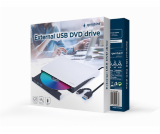 Gembird DVD-USB-031-BW Externí USB DVD mechanika, černobílá
