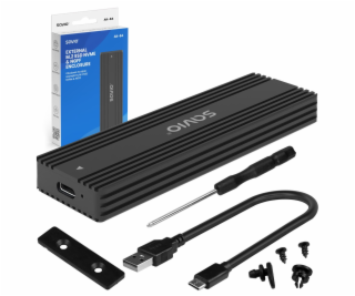 Savio AK-84 rámeček na disk SSD rámeček Černá M.2