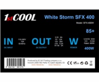 BAZAR - 1stCOOL Zdroj White Storm SFX 400 85+, 400W, SFX,...