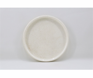 Jídelní talíř Glamour, O 25,3 cm, bílý