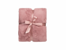 KOŽEŠINOVÁ DEKA 150X200 CM KSKHLG-024 RŮŽOVÁ