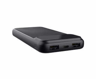 TRUST Powerbanka Avala, 10000 mAh, 1xUSB-C + 2xUSB, černá
