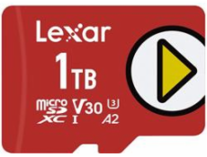 Lexar paměťová karta 1TB PLAY microSDXC™ UHS-I cards, čtení 150MB/s C10 A2 V30 U3