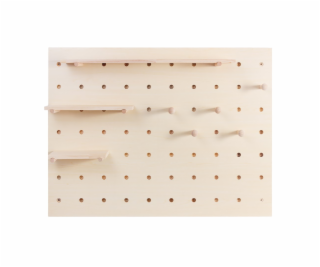 Dřevěný organizér na tabuli Maclean, barva světlého dřeva...