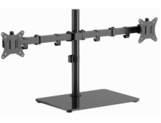 GEMBIRD STOJAN NA DVOJITÝ MONITOR (OTOČNÝ, NAKLÁPĚCÍ, OTOČNÝ)