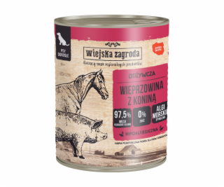 WIEJSKA ZAGRODA Vepřové maso s koněm - Vlhké Krmivo pro p...