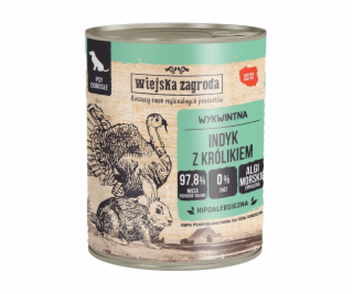 WIEJSKA ZAGRODA Krůta s králíkem - Vlhké Krmivo pro psy -...