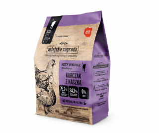 Wiejska Zagroda kuře s kachnou suché krmivo pro kočky 400g