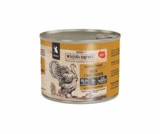 Wiejska Zagroda Krůtí maso s kuřecím masem Mokré krmivo p...