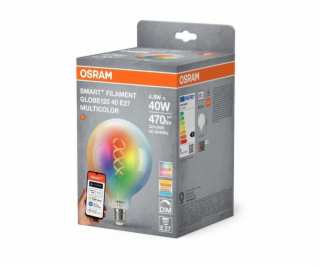 LED ŽÁROVKA SMART+ E27 G125 RGBW FL 4,5W