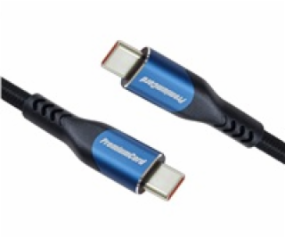 PremiumCord USB-C kabel, 2m/5A/100W/20Gbits