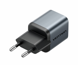 GaN Vention USB-C 20W nabíječka + USB-C-L 1m kabel (šedá)