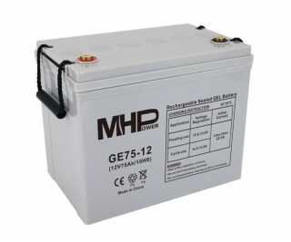 Baterie MHPower GE75-12 GEL, 12V/75Ah, T1-M6, Deep Cycle 
