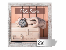 2x1 ZEP Nelson 6 bilohnedy 30x30 drevo obrazovy ram V21306