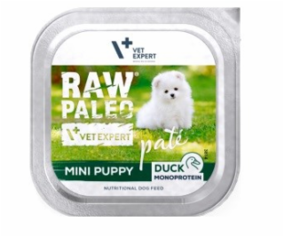RAW PALEO Pâte Mini Puppy Duck - vlhké krmivo pro psy - 150g