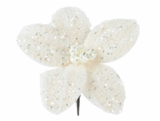 Umělá květina, vánoční hvězda, 18 cm