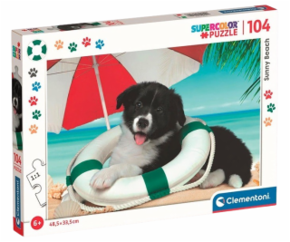 Clementoni - Puzzle 104 Slunná pláž