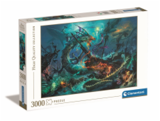 Clementoni - Puzzle 3000 Podmořská bitva