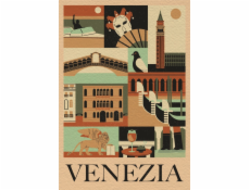 Clementoni - Puzzle 1000 Style in the city Benátky Compact box