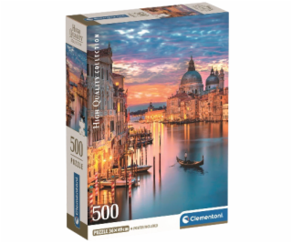 Clementoni - Puzzle 500 Osvětlené Benátky