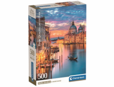 Clementoni - Puzzle 500 Osvětlené Benátky