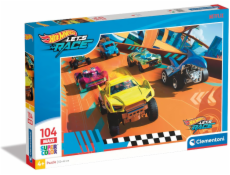 Clementoni - Puzzle 104 maxi Hot Wheels