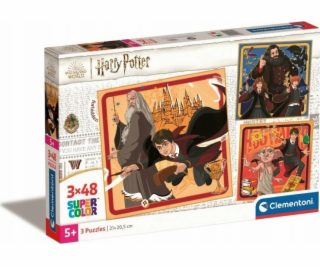 Clementoni - Puzzle 3x48 Square Harry Potter