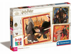 Clementoni - Puzzle 3x48 Square Harry Potter