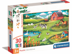 Clementoni - Puzzle 30 Zvířecí farma