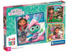 Clementoni - Puzzle 144 Gábinin kouzelný domek 3x48 dílků
