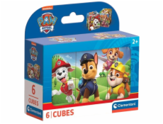 Clementoni - Obrázkové kostky - Tlapková Patrola 6 kostek