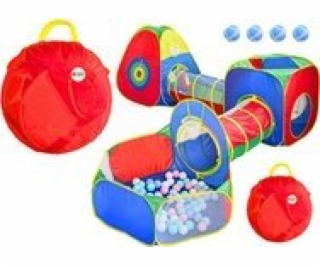 LeanToys Velký stan na hřiště pro děti Tunely Bazén s míč...