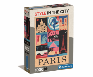 Clementoni - Puzzle 1000 Style in the city Paříž Compact ...
