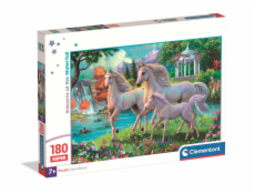 Clementoni - Puzzle 180 Super Jednorožci u vodopádu