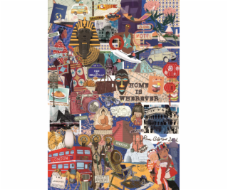 Clementoni - Puzzle 1000 More is More - Cestování a kultury