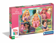 Clementoni - Puzzle 104 Disney Princezny 2