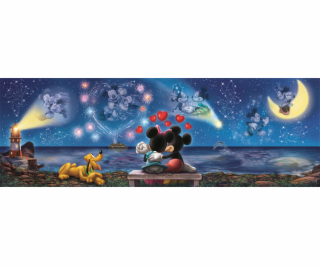 Clementoni - Puzzle 1000 Panorama Mickey a Minnie