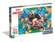 Clementoni - Puzzle 104 Disney Mickey a přátelé