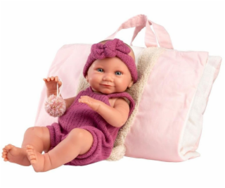 Llorens 73812 Vinyl Baby Doll 40 cm Nica v růžové barvě