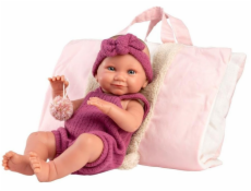 Llorens 73812 Vinyl Baby Doll 40 cm Nica v růžové barvě