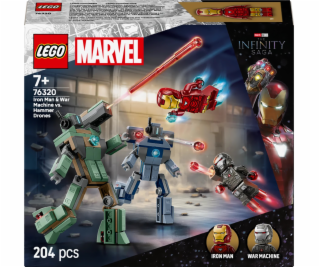 LEGO Marvel Iron Man a War Machine vs. Hammer Drones 76320