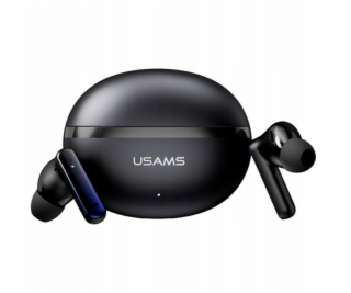 USAMS Bluetooth sluchátka TWS E02 ANC+ENC černá